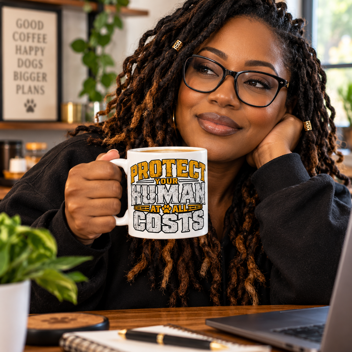 "Protect Your Human at All Costs"  11oz Color Morphing Mug