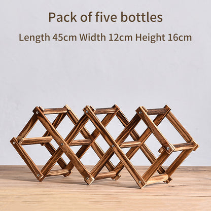 Red Wine Rack Solid Wood Household Small Modern Simple Red Wine Cabinet Display Rack Red Wine Rack