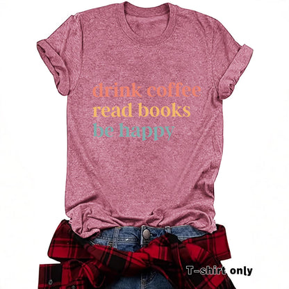 Drink Coffee slogan short sleeves