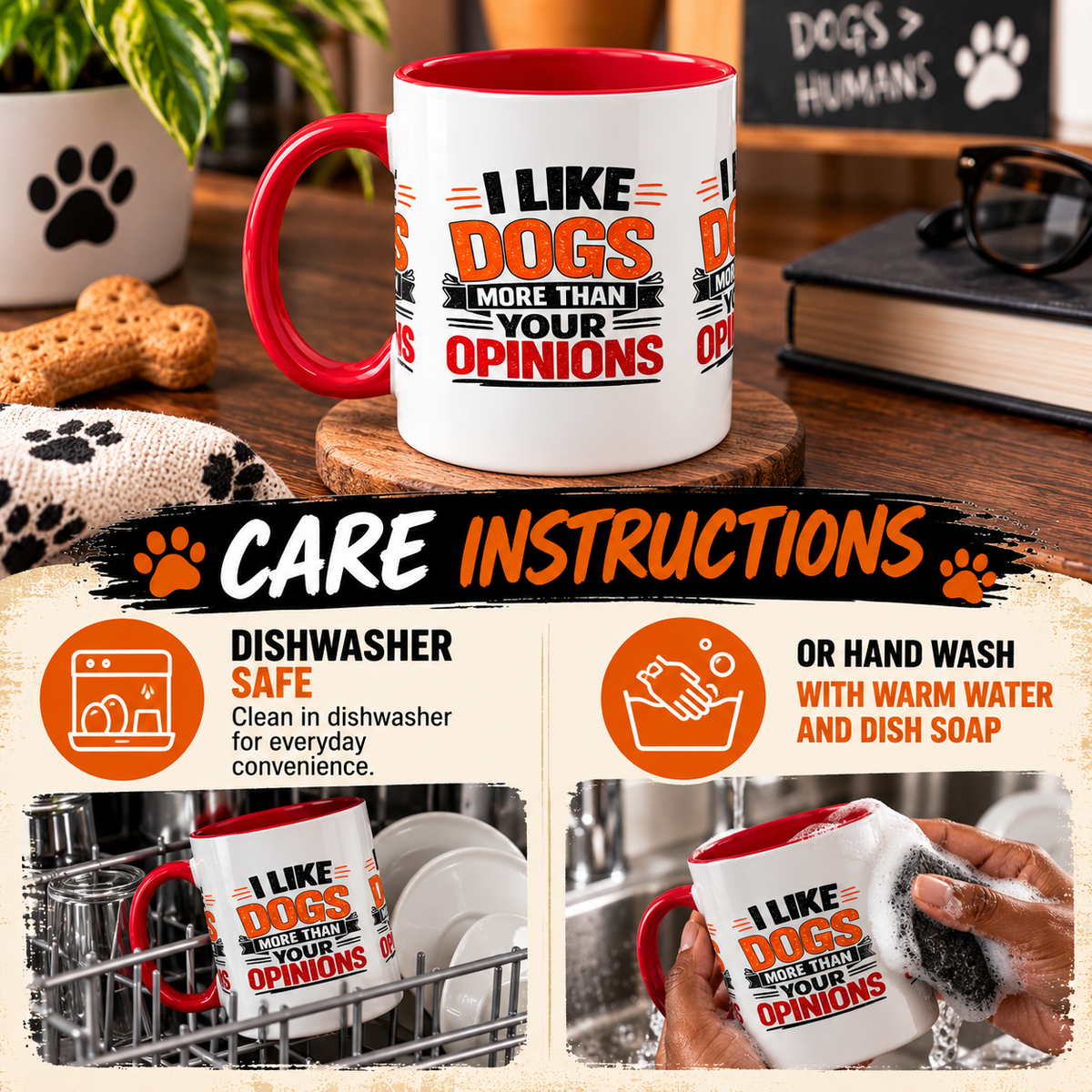 I Like Dogs More Than Your Opinions Mug