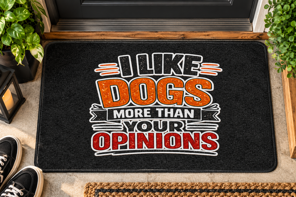 I Like Dogs More Than Your Opinions —Welcome Mat