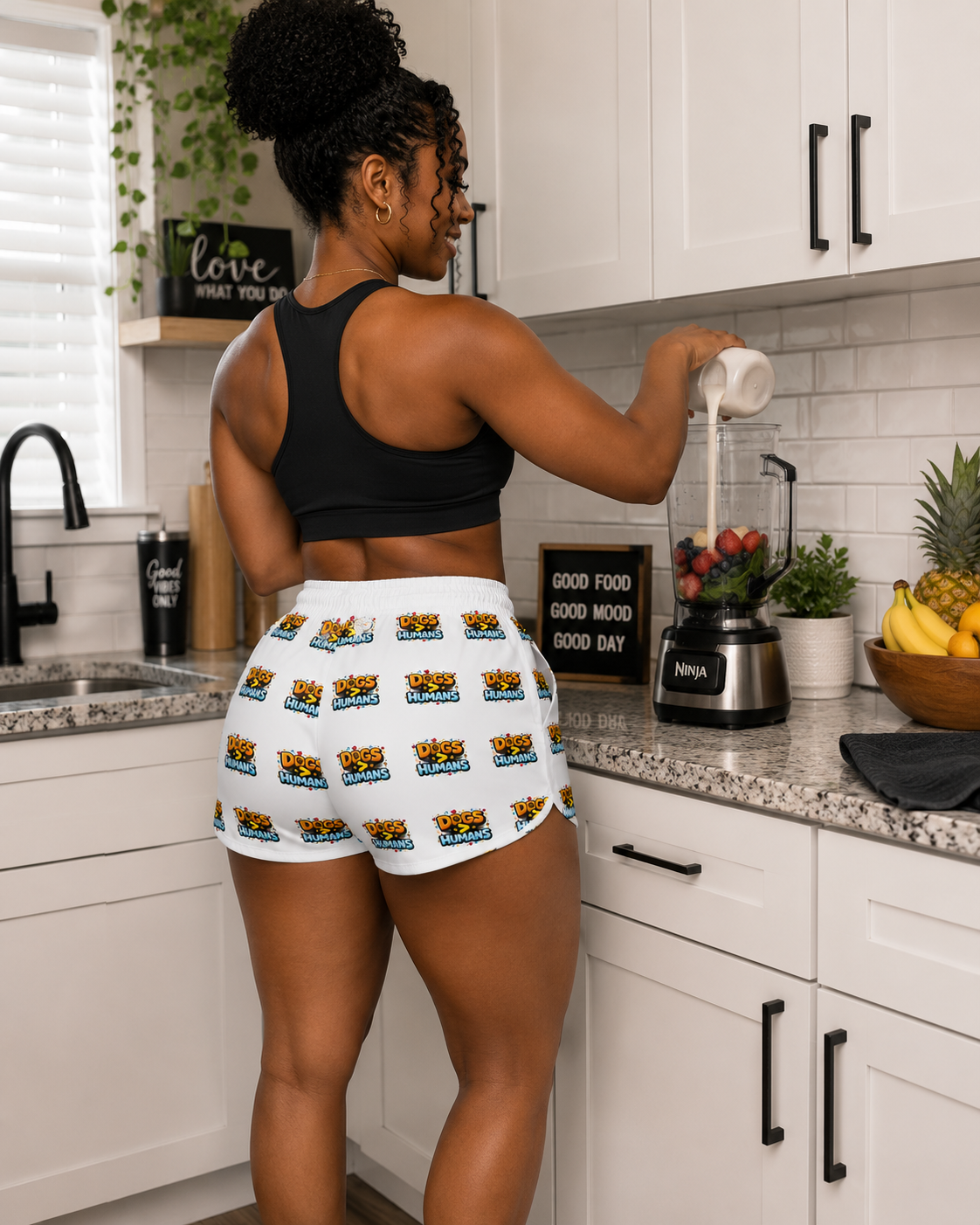 'Dogs > Humans' Women's Casual Lounge Shorts