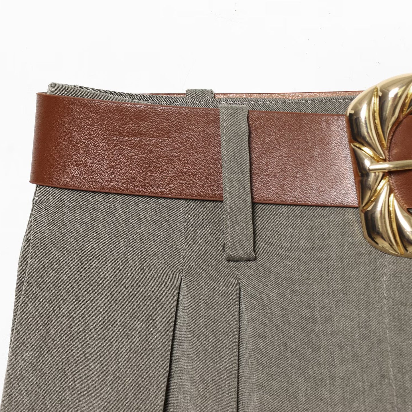 Street straight waistband pants