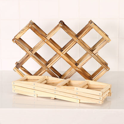 Red Wine Rack Solid Wood Household Small Modern Simple Red Wine Cabinet Display Rack Red Wine Rack