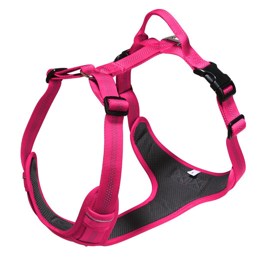 Breathable Reflective Dog Harness Vest, Outdoor No-Pull Escape-Proof Harness with Leash for Large & Medium Dogs