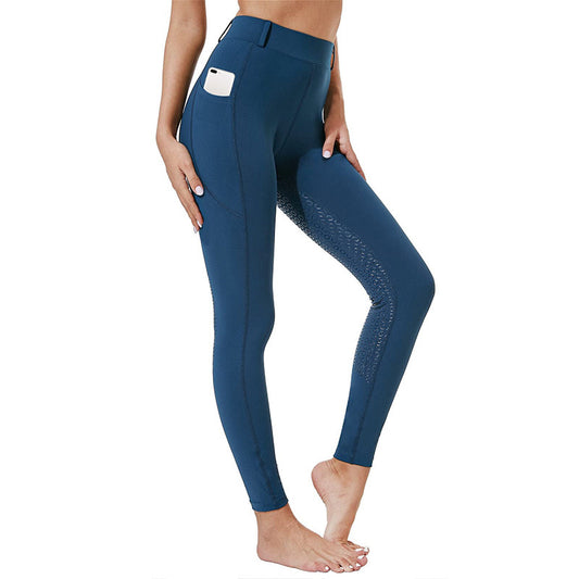 Trousers Outdoor Sports Silicone Anti-Slip Fitted Equestrian Long Pants