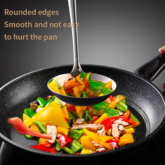 304 Stainless Steel Cooking Spatula Rosewood Long Handle Kitchenware Set Anti-Scald Cooking Spatula Spoon