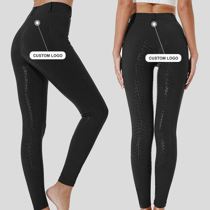 Trousers Outdoor Sports Silicone Anti-Slip Fitted Equestrian Long Pants