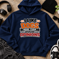 I like Dogs More than Your Opinion Unisex Heavyweight Fleece Pullover Hoodie