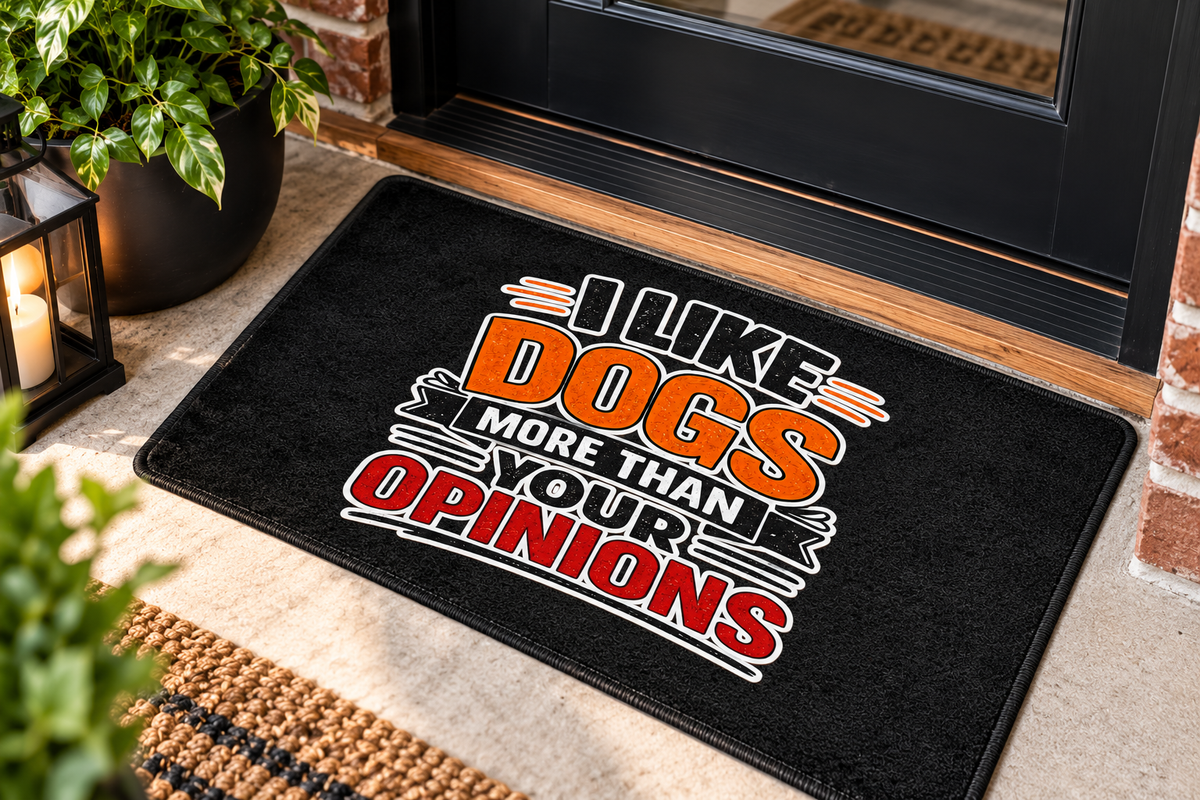 I Like Dogs More Than Your Opinions —Welcome Mat