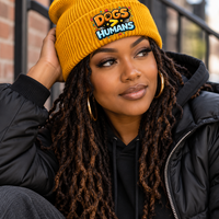 Dogs > Humans Beanie