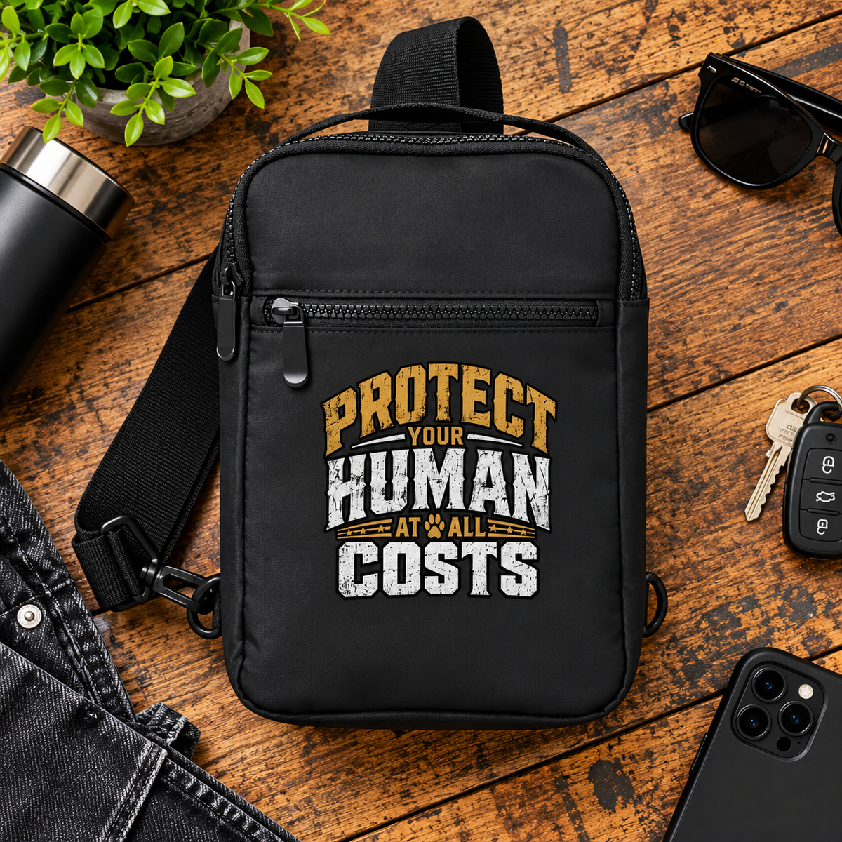Protect Your Human At All Costs Backpack