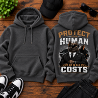 Protect Your Human At All Costs Fleece Hoodie