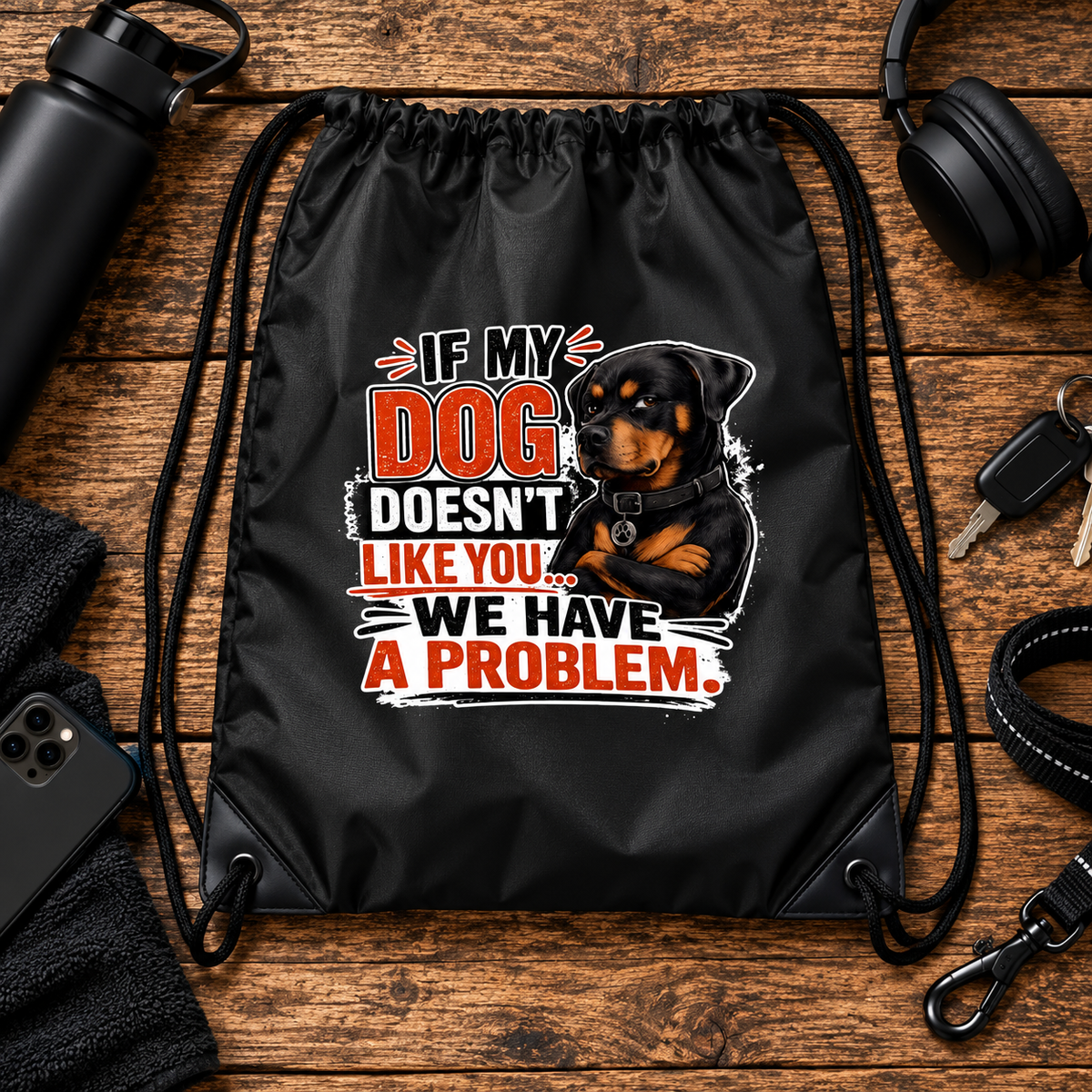 If My Dog Doesn't Like You We Have a problem Cinch Bag