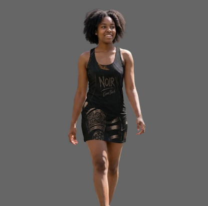 Ehr3n Black Women's Cut & Sew Racerback Dress