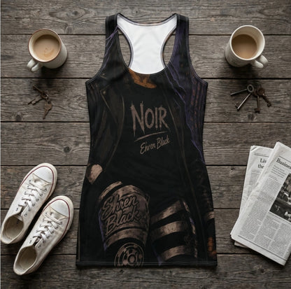 Ehr3n Black Women's Cut & Sew Racerback Dress
