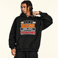 I like Dogs More than Your Opinion Unisex Heavyweight Fleece Pullover Hoodie