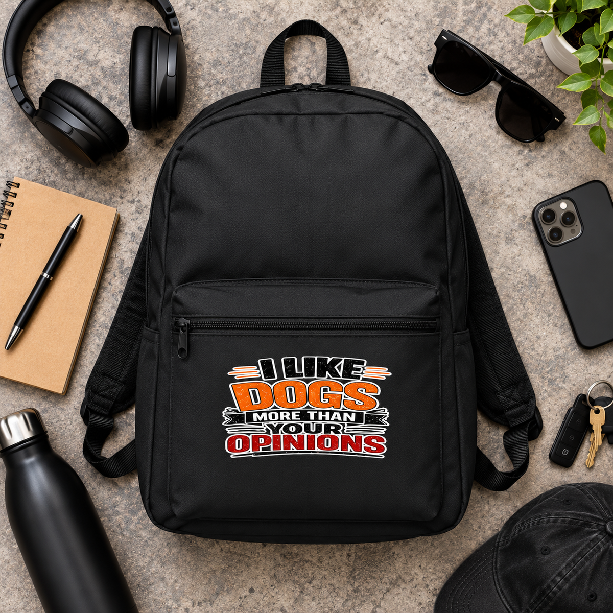 I Like Dogs More Than Your Opinions Backpack
