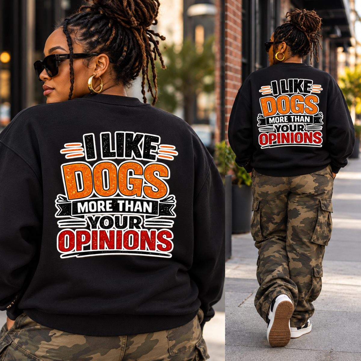 I Like Dogs More Than Your Opinions Sweatshirt