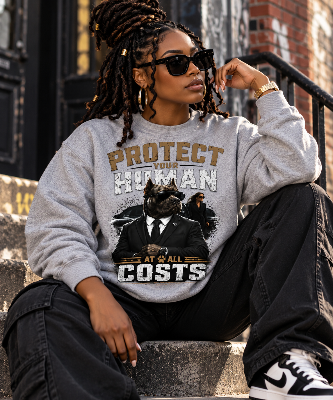 Protect Your Human at all costs Sweatshirt