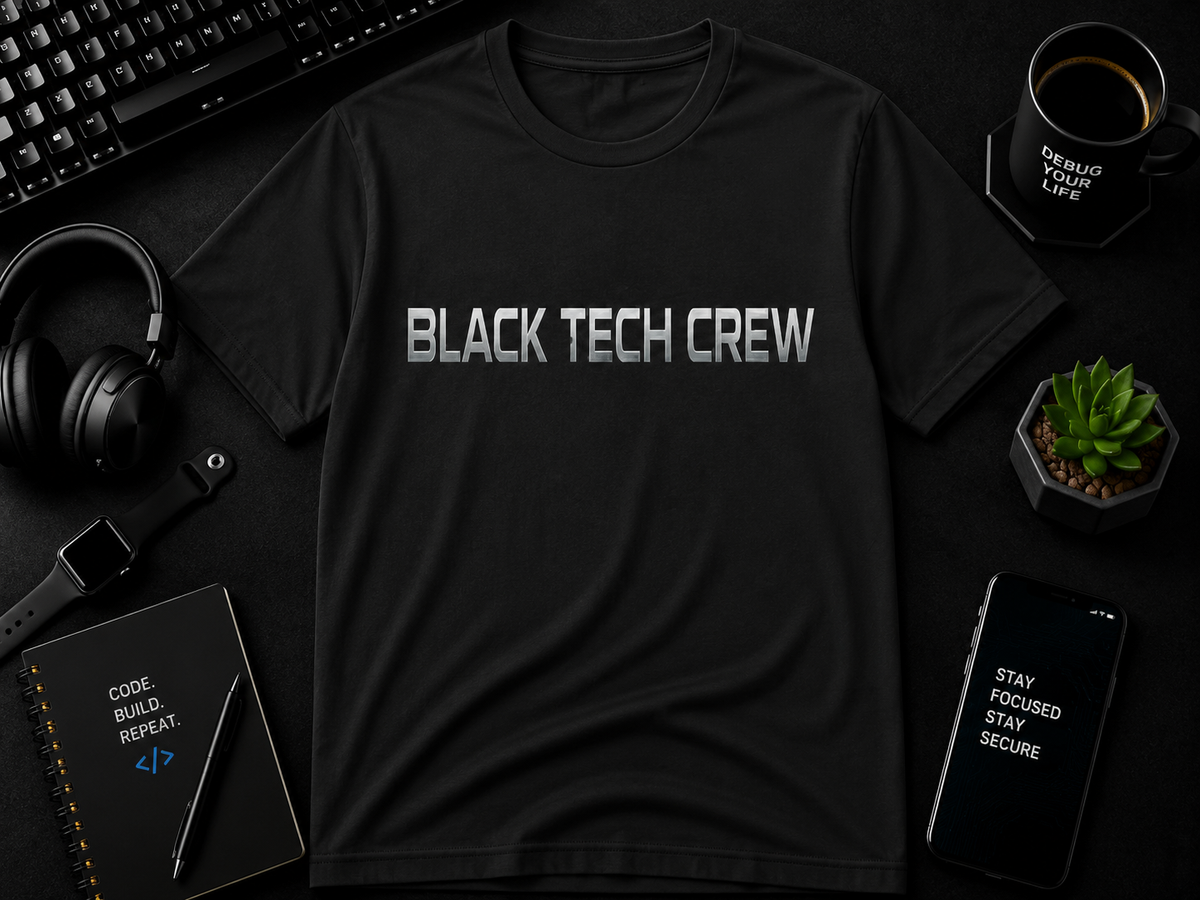 Black Tech Crew BTC  Cotton Tee