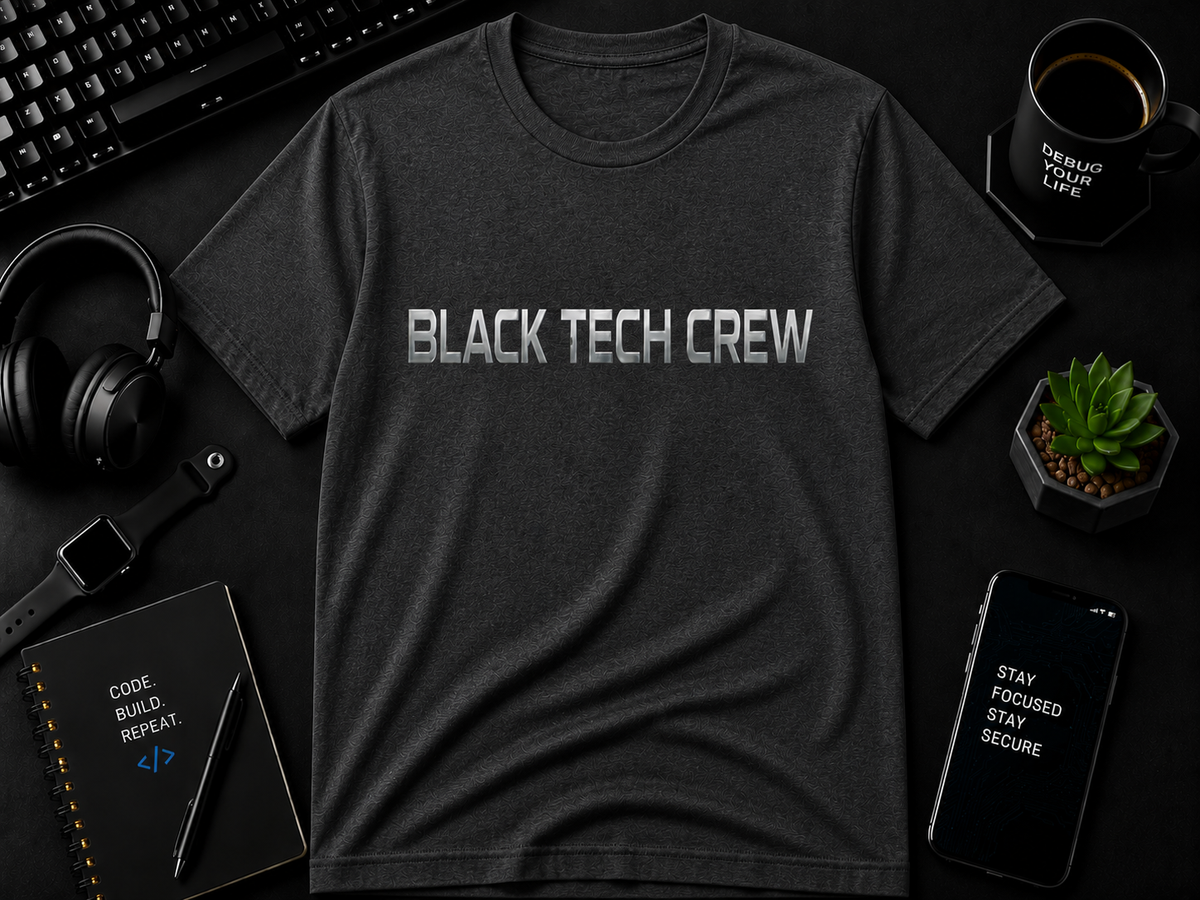 Black Tech Crew BTC  Cotton Tee
