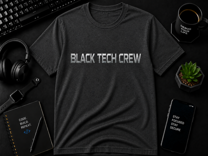 Black Tech Crew BTC  Cotton Tee