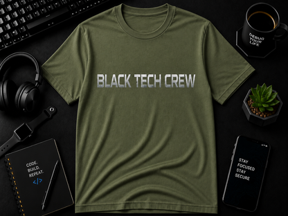 Black Tech Crew BTC  Cotton Tee
