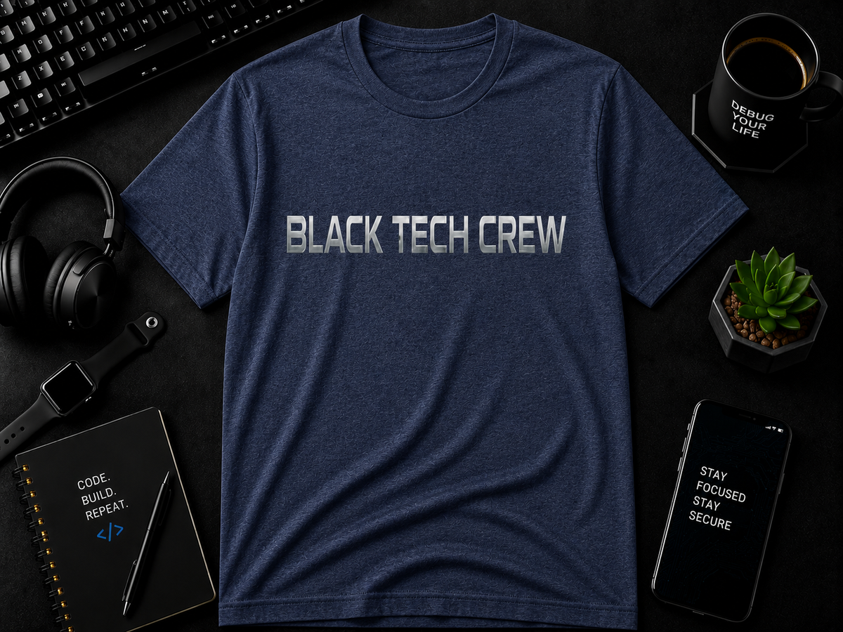 Black Tech Crew BTC  Cotton Tee