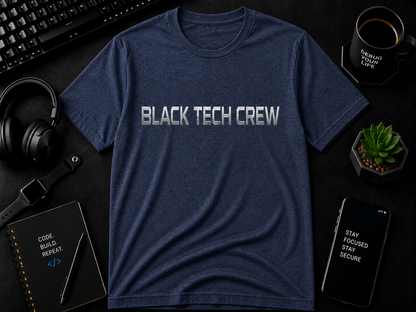Black Tech Crew BTC  Cotton Tee