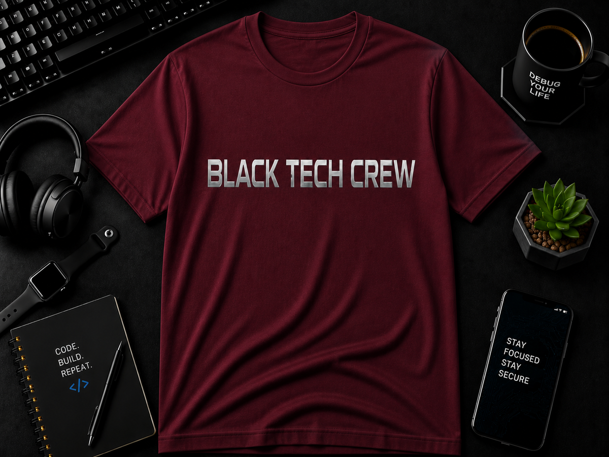 Black Tech Crew BTC  Cotton Tee