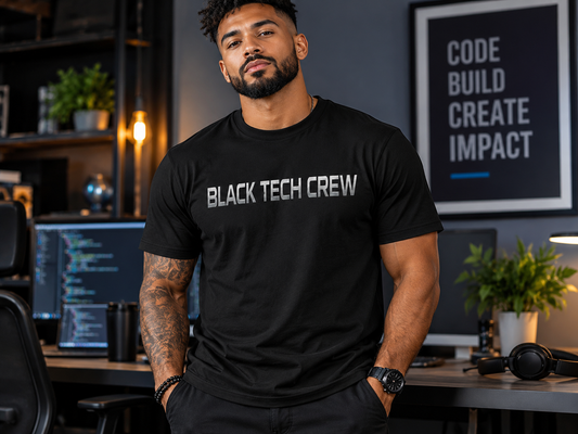 Black Tech Crew BTC  Cotton Tee