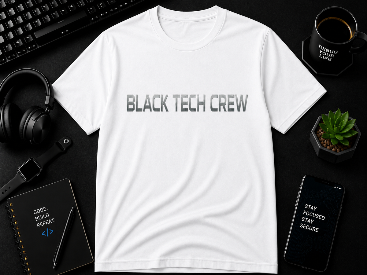 Black Tech Crew BTC  Cotton Tee