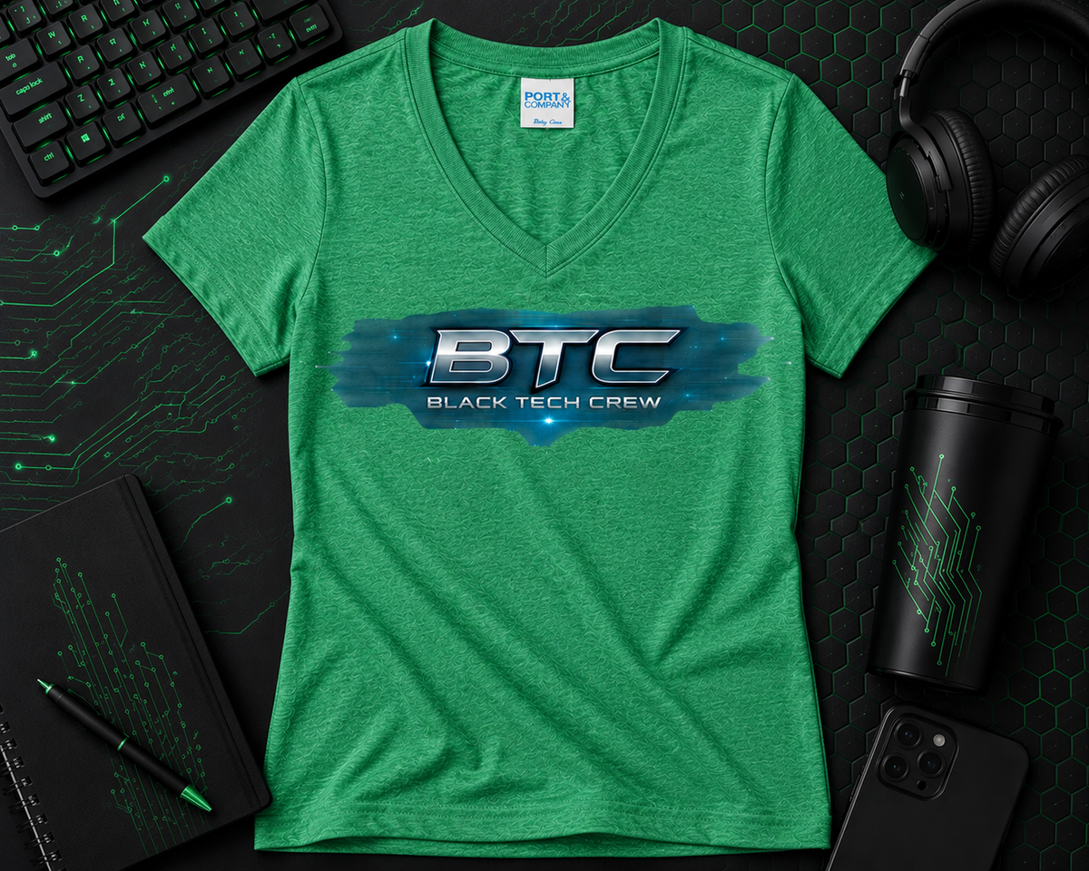 BTC V-neck  Cotton Tee