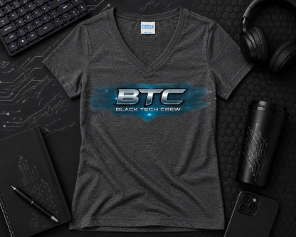 BTC V-neck  Cotton Tee