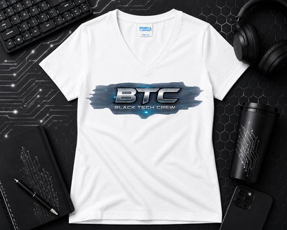 BTC V-neck  Cotton Tee