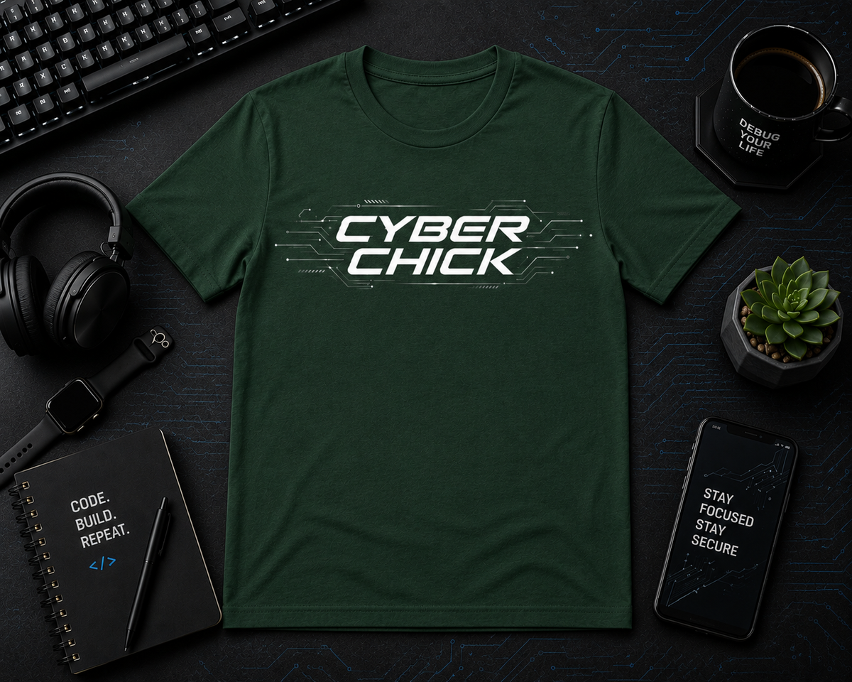 Cyber Chick  Cotton Tee