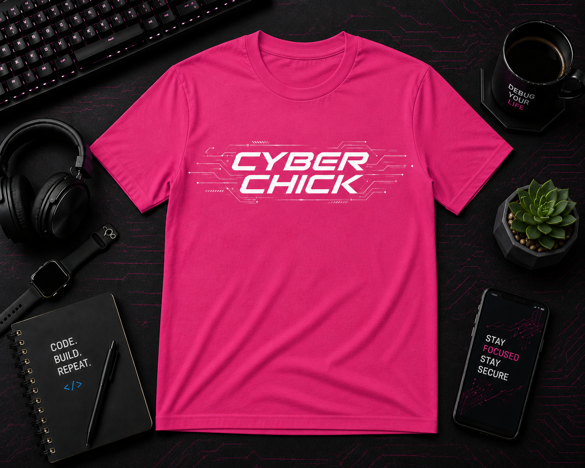 Cyber Chick  Cotton Tee