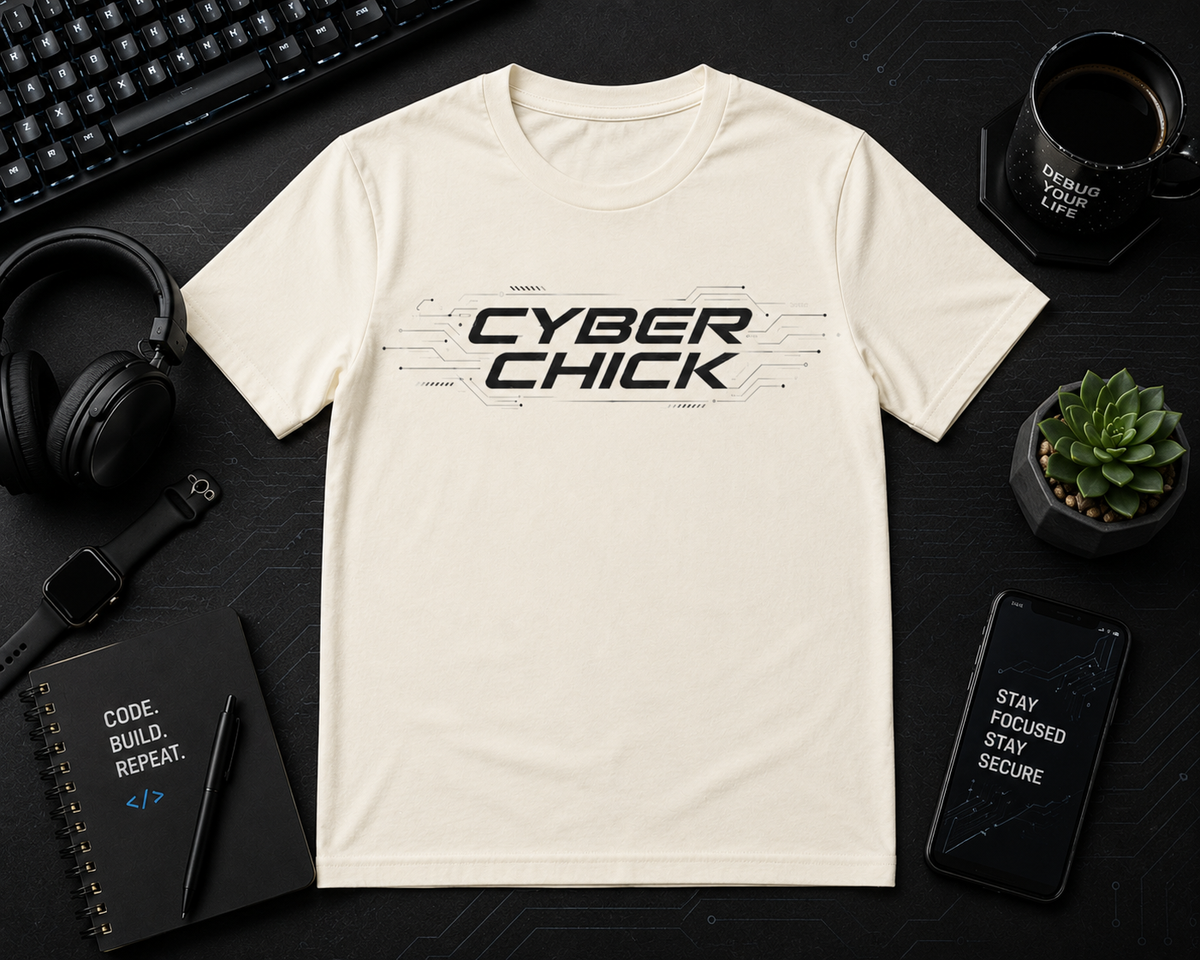 Cyber Chick  Cotton Tee
