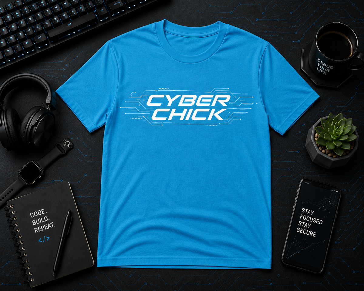 Cyber Chick  Cotton Tee