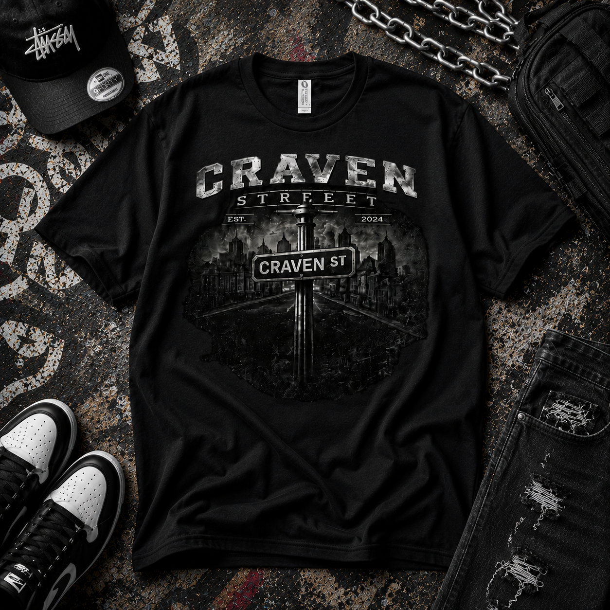 Craven Street Gritty  Cotton Tee