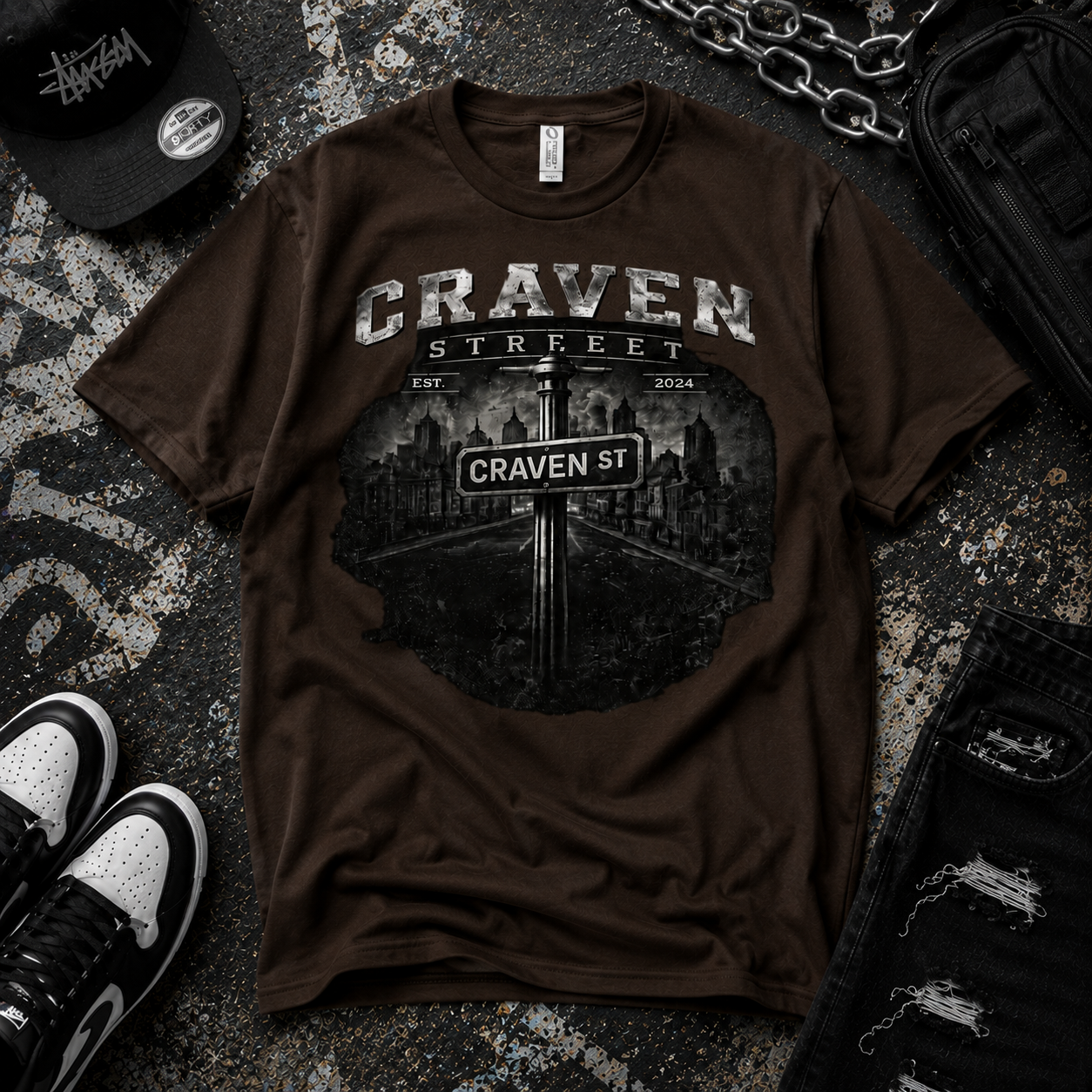 Craven Street Gritty  Cotton Tee