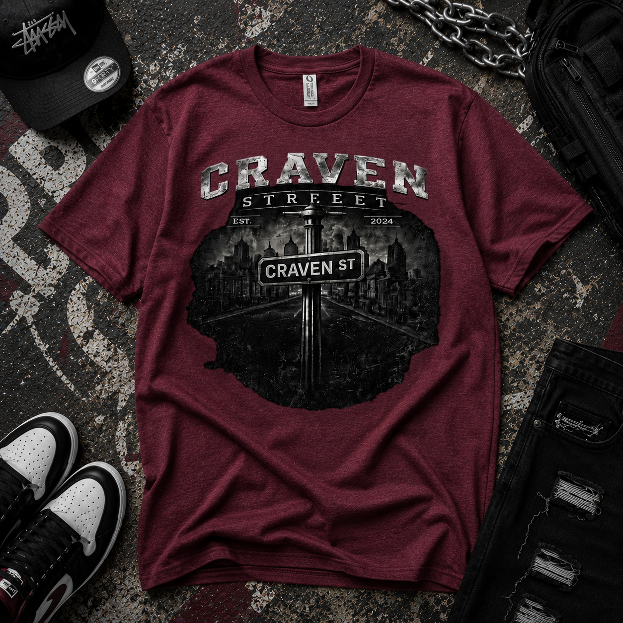 Craven Street Gritty  Cotton Tee
