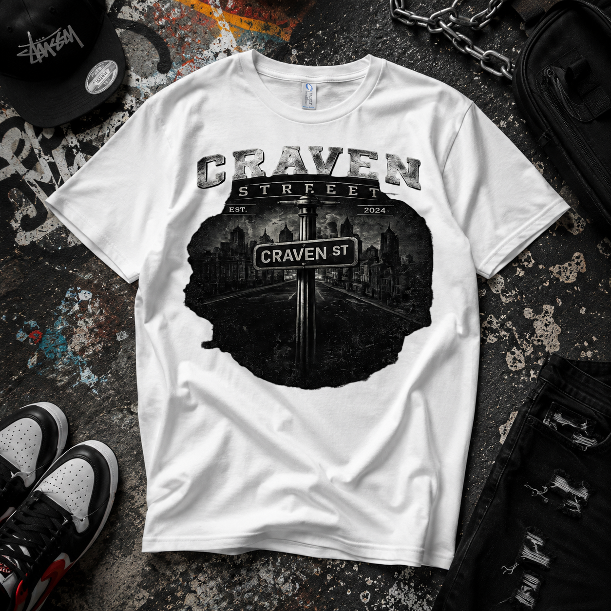 Craven Street Gritty  Cotton Tee