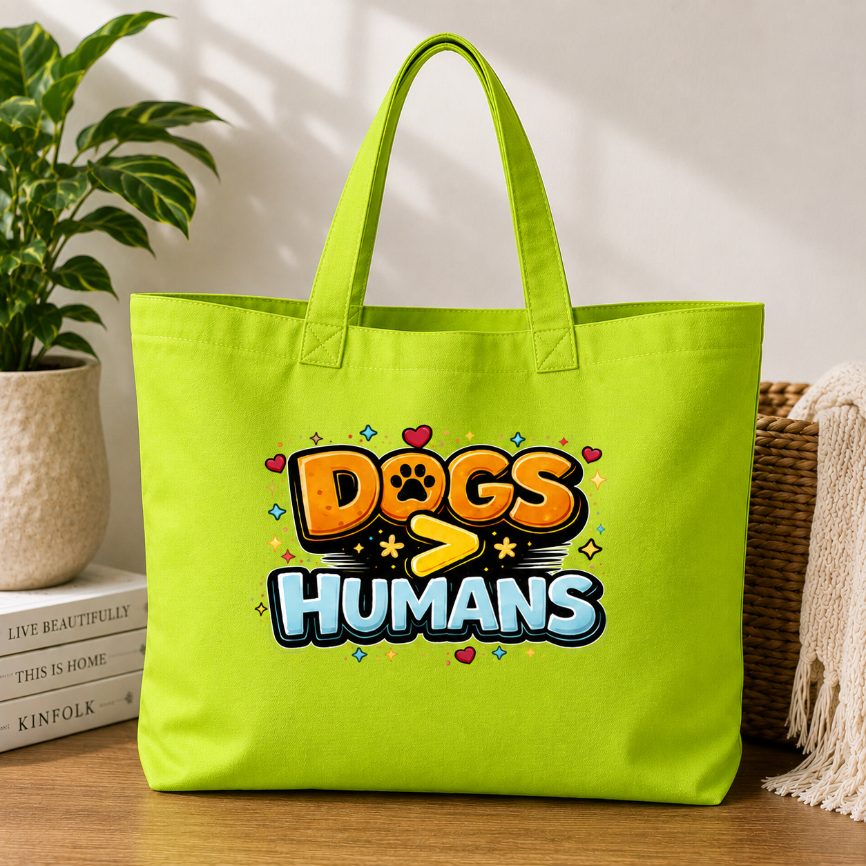 Dogs > Humans Tote