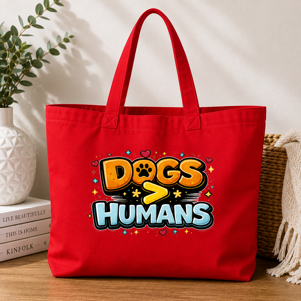 Dogs > Humans Tote