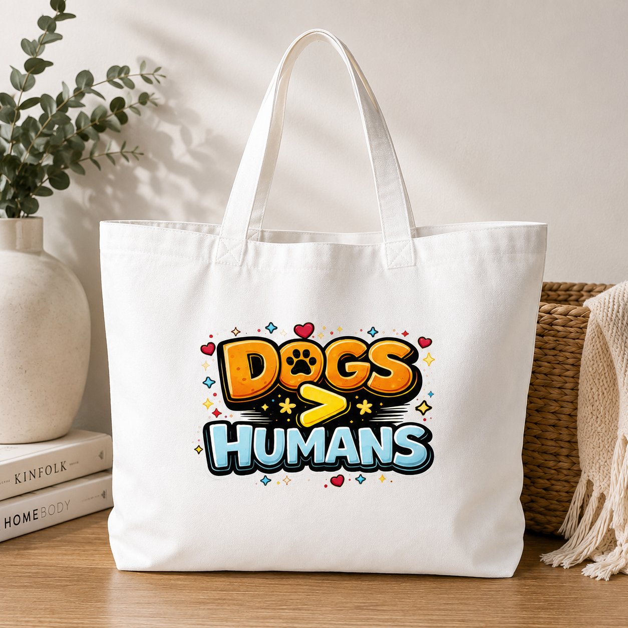 Dogs > Humans Tote