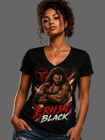 Ehr3n Black V-neck Plus