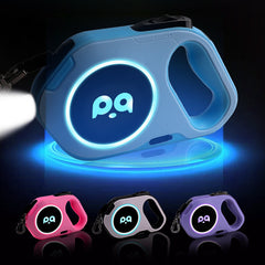 Automatic Retractable LED Dog Leash for Outdoor Use