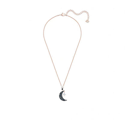 Swarovski Crystal Mysterious Moon Necklace for Women